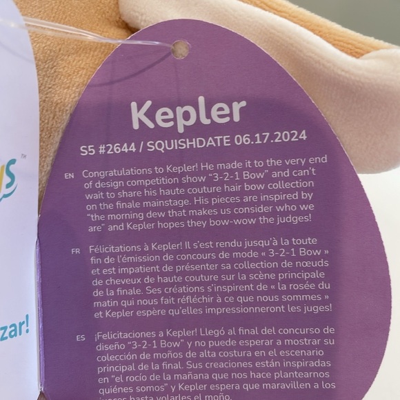 NWT 5” Kepler the Cookie Donkey Easter Squishmallow - Picture 5 of 5